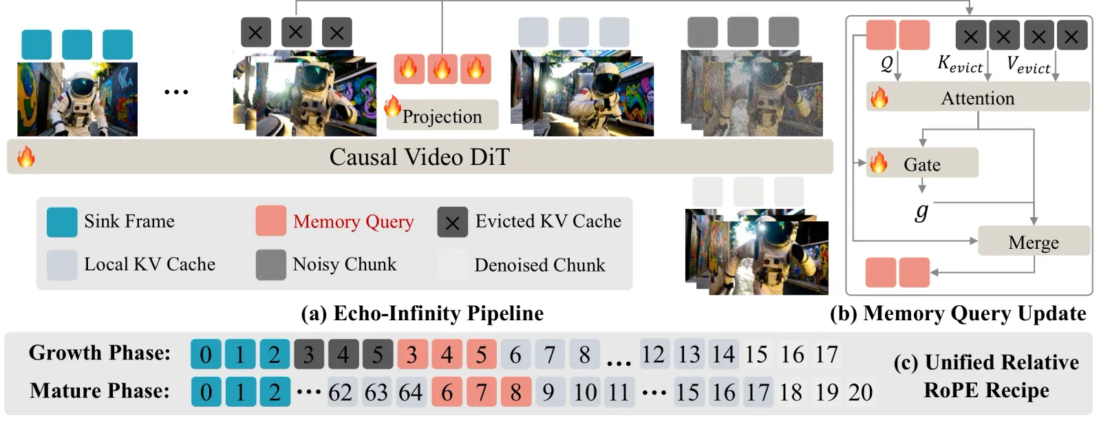 Echo-Infinity: Learnable Evolving Memory for 24-Hour Real-Time Video