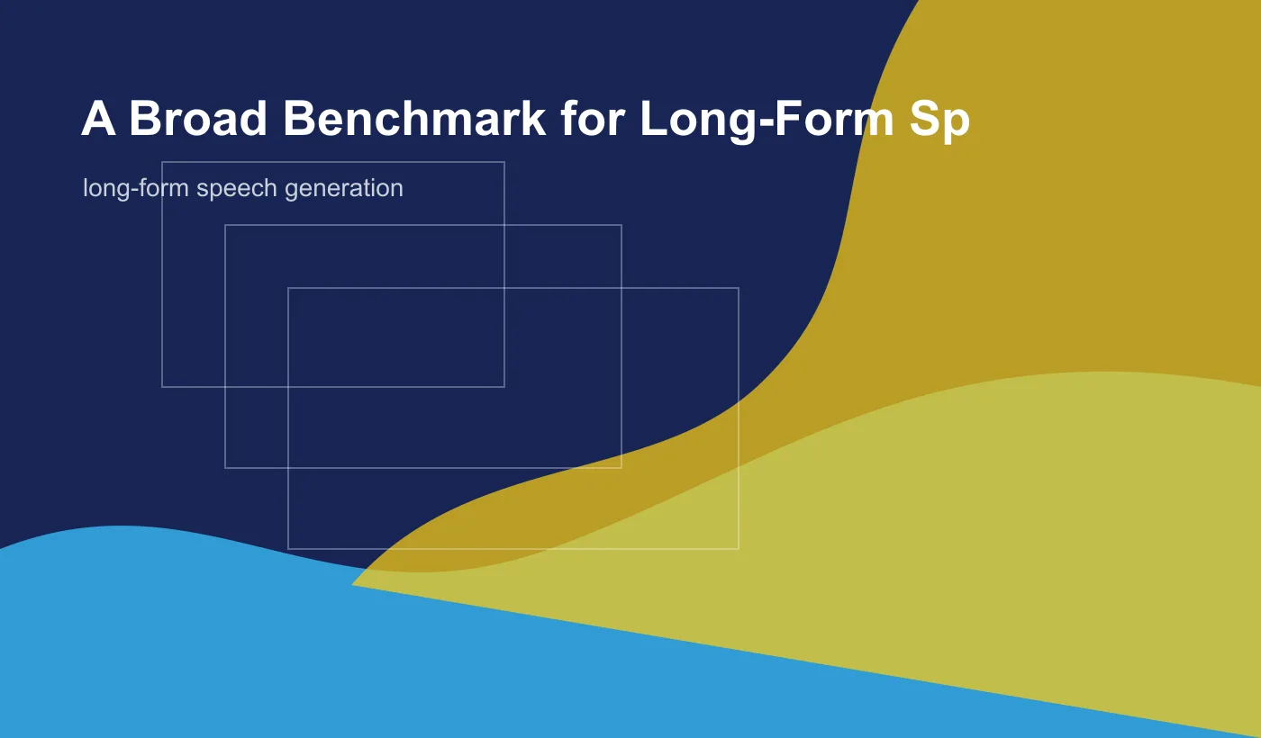 A Broad Benchmark for Long-Form Speech Generation