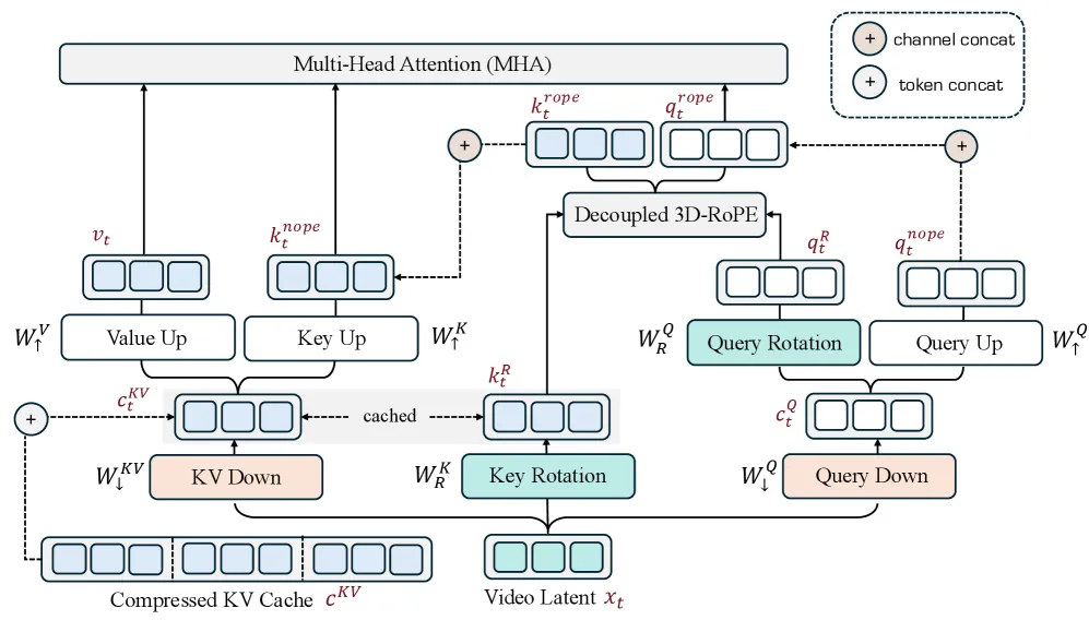 VideoMLA: A Low-Rank Latent KV Cache for Minute-Scale Video Diffusion